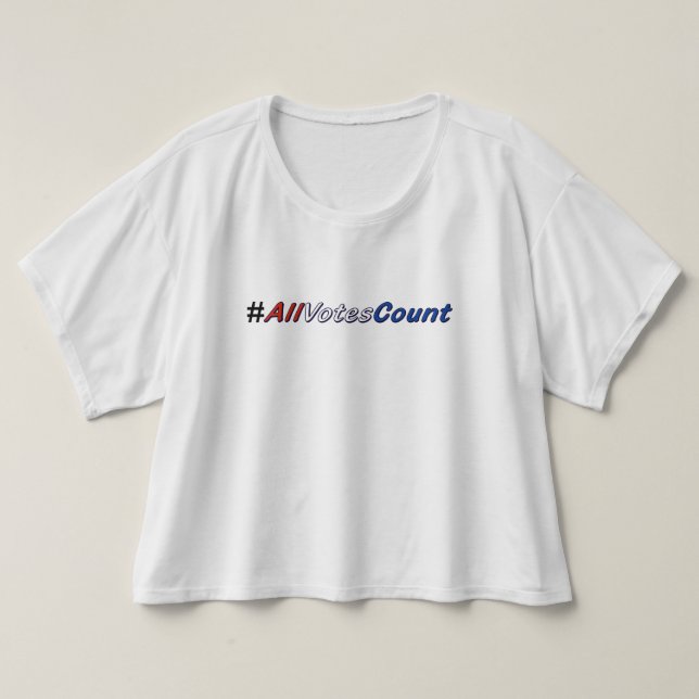 Alle Stimmen zählen auf Tee Shirts (Design vorne)