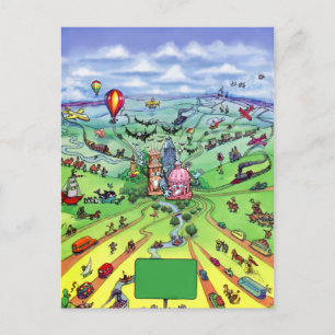 Alle Straßen führen nach Austin Texas Postkarte