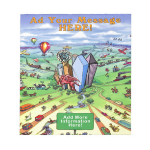 Alle Straßen führen nach Dallas Texas Notizblock