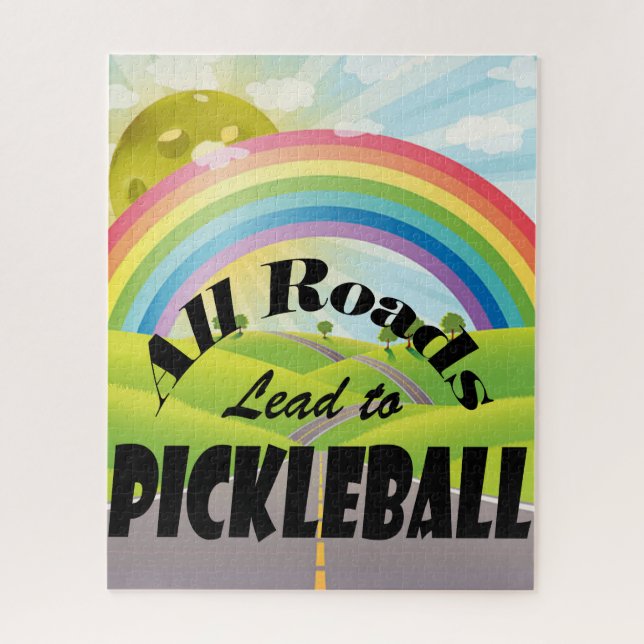 Alle Straßen führen zum Pickleball Puzzle (Vertikal)