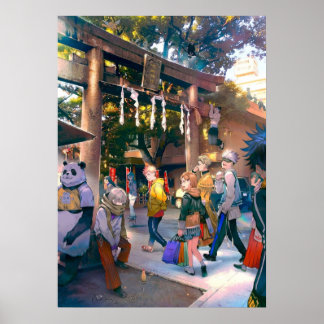 Alle Team Jujutsu Kaisen Poster