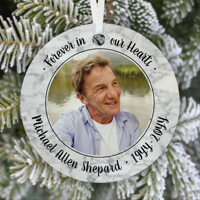 Alle Text-2-Foto-Memorial Elegante Imitate Marmor Ornament Aus Metall (Von Creator hochgeladen)