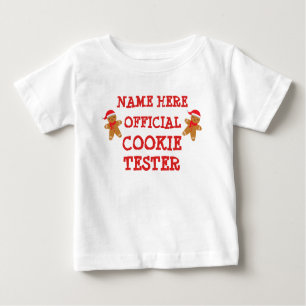ALLE TEXT hinzufügen Name Offizielles Cookie Teste Baby T-shirt
