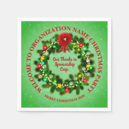 ALLE Text Organisation Weihnachtscocktail ändern Serviette