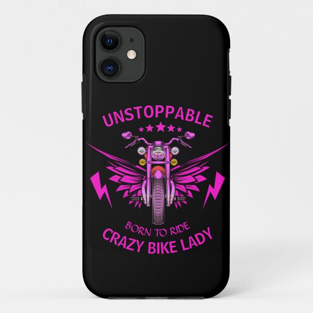 ALLE Textanzeige Name Rosa Motorrad-Flügel ändern Case-Mate iPhone Hülle (Rückseite)