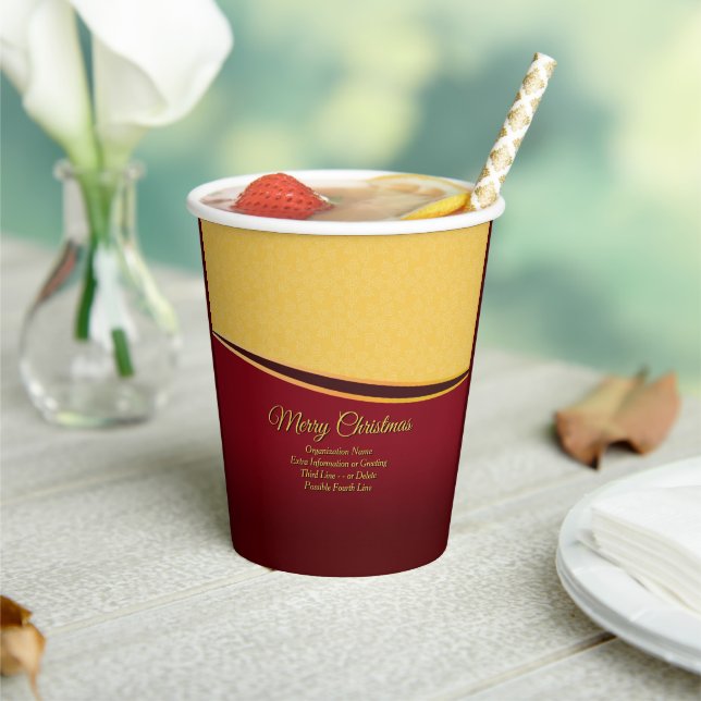 ALLE Textorganisation ändern 20xx Weihnachtszeit P Pappbecher (In Situ)