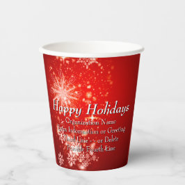 ALLE Textorganisation Weihnachten 20xx Party änder Pappbecher