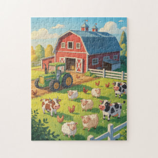 Alle Tiere auf dem Bauernhof Puzzle