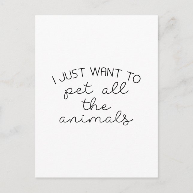 Alle Tiere Postkarte (Vorderseite)