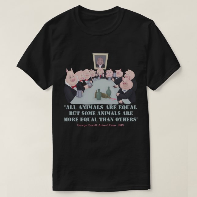 Alle Tiere sind gleich T-Shirt (Design vorne)