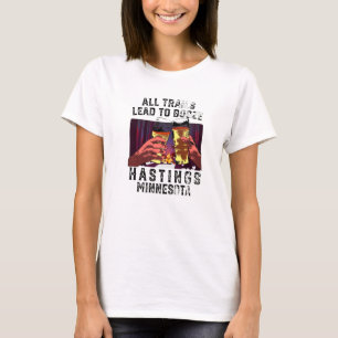 Alle Trails führen, um Hastings Camping Minnesot z T-Shirt