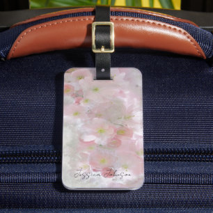 Alle Träume in rosa Gepäckmarke Gepäckanhänger