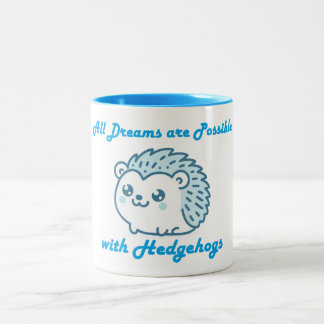 Alle Träume und Igel Zweifarbige Tasse