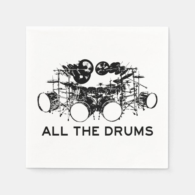 Alle Trommler Napkins Serviette (Vorderseite)