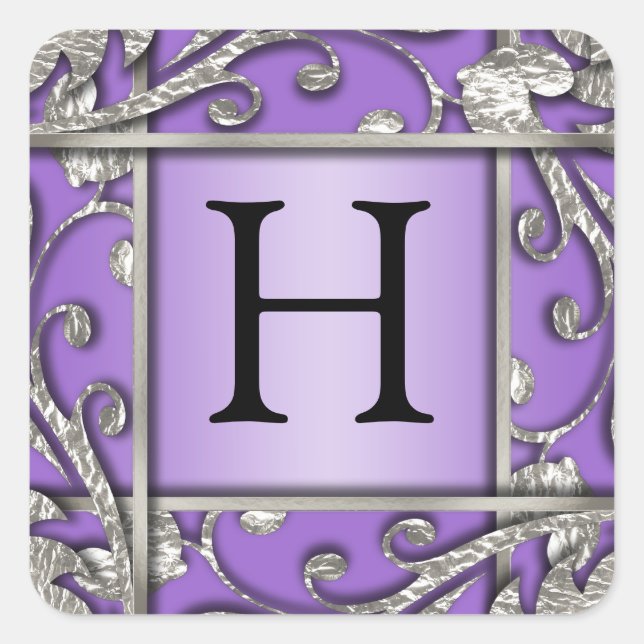 Alle Umschlag Aufkleber der Farbsilbergitter-Monog (Vorderseite)