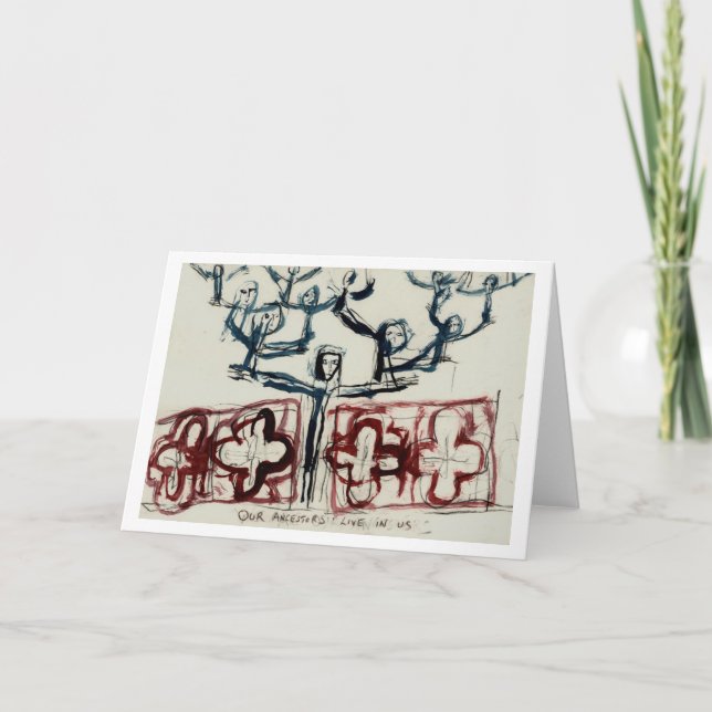 Alle unsere Vorfahren leben weiterhin in uns. Karte (Vorderseite)