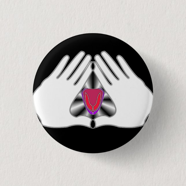 Alle verspottende Zunge: Knopf Button (Vorderseite)