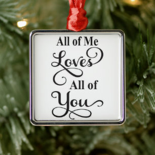 *ALLE VON MIR LIEBEN ALLE VON DIR* WEIHNACHTSORNAM ORNAMENT AUS METALL