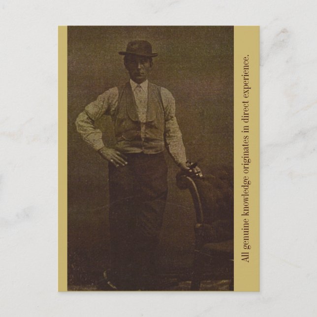 Alle wahren Kenntnisse entstehen in Direct... Postkarte (Vorderseite)