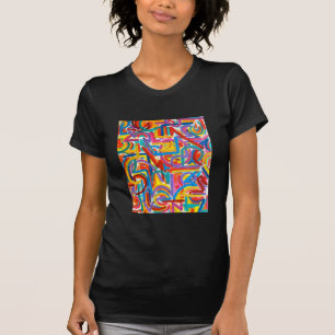 Alle Wege dorthin - Abstrakte Kunsthandgemälde T-Shirt