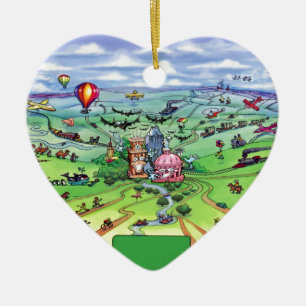 Alle Wege führen nach Austin Texas Keramik Ornament