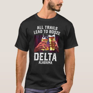 Alle Wege führen zur Ankurbelung des Delta-Camping T-Shirt