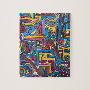 Alle Wege gehen dorthin - Abstrakte Kunst Puzzle