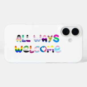Alle Wege Willkommen LGBTQIA+ Inklusivität que Sto iPhone 16 Hülle