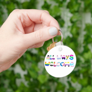 Alle Wege Willkommen LGBTQIA+ Inklusivität que Sto Schlüsselanhänger