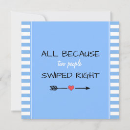 Alle, weil zwei Leute die richtige Babydusche wisc Dankeskarte