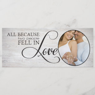 Alle, weil zwei Leute in Liebe fielen Save The Date