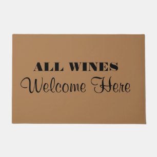 Alle Weine Willkommen hier Funny Welcome Mat Doorm Fußmatte