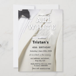 Alle White Affair oder Party Luxus Einladung