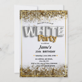 Alle White Affären oder Party Einladungen