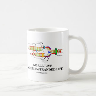 Alle wir leben ein Doppelt-Angeschwemmtes Leben Kaffeetasse