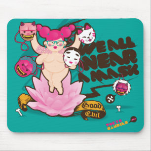 Alle wir tragen eine Maske Mousepad