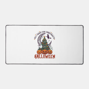 Alle wollen Weihnachten Halloween Baum Kürbisse Ge Schreibtischunterlage