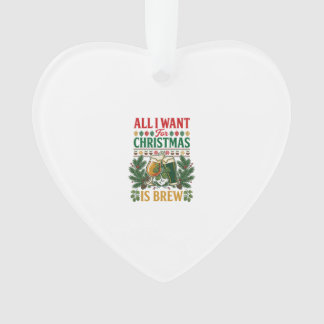 Alle wollen Weihnachts-Brau-Biergläser Kiefernzapf Ornament