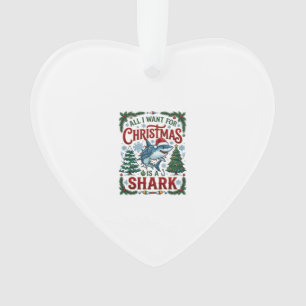 Alle wollen Weihnachts-Hai-Tannenbäume Ornament