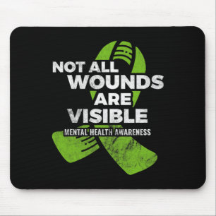 Alle Wunden Sichtbare psychische Gesundheit Bewuss Mousepad