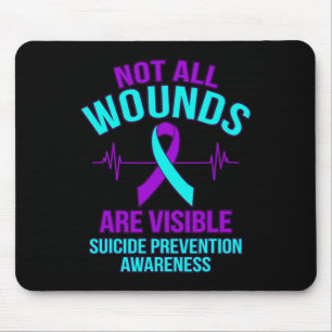 Alle Wunden sind sichtbar glückliche Selbstmordbew Mousepad