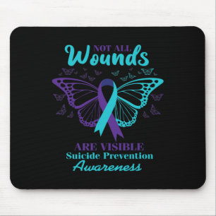 Alle Wunden sind sichtbare Selbstmordbewusstsein M Mousepad