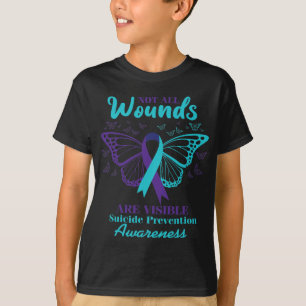 Alle Wunden sind sichtbare Selbstmordbewusstsein M T-Shirt