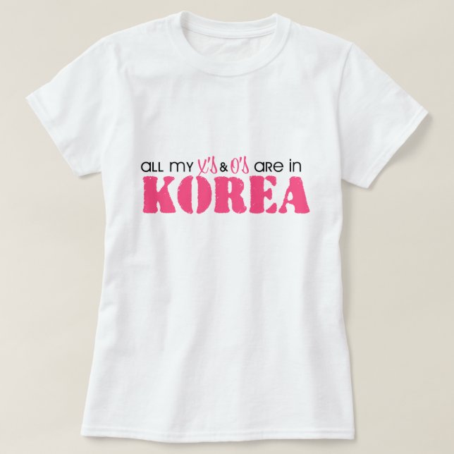 Alle X und O sind in Korea T-Shirt (Design vorne)