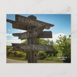 Alle Zeichen Point to Prudence Island POST CARD Postkarte