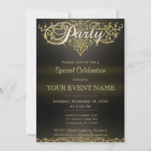 Alle Ziele Gold Einladung