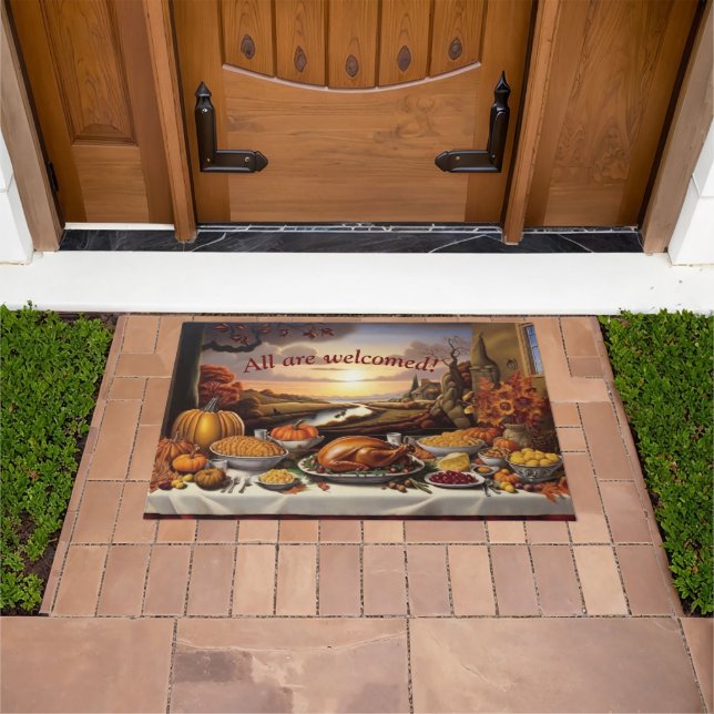 Alle Zimmer sind mit Erntedank Door Mat Fußmatte (Außenbereich)