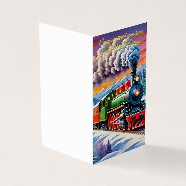 Alle Zuhause Weihnachtskarten (Vorderseite)