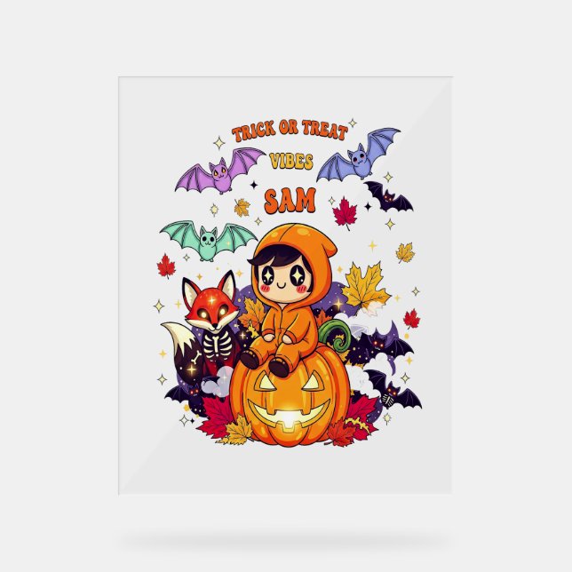 Alle zum Halloween-Lehrer-Geist gebucht Acrylschild (Vorderseite)