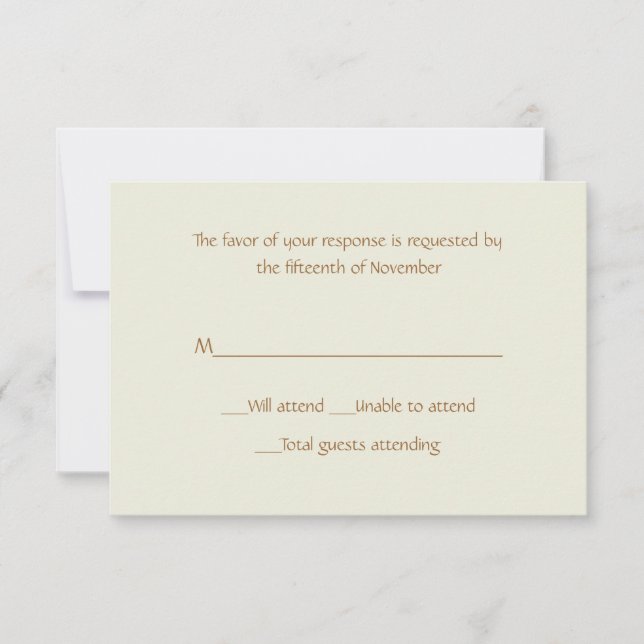 Alle zweckgebundenen Sand-Response-Karten RSVP Karte (Vorderseite)